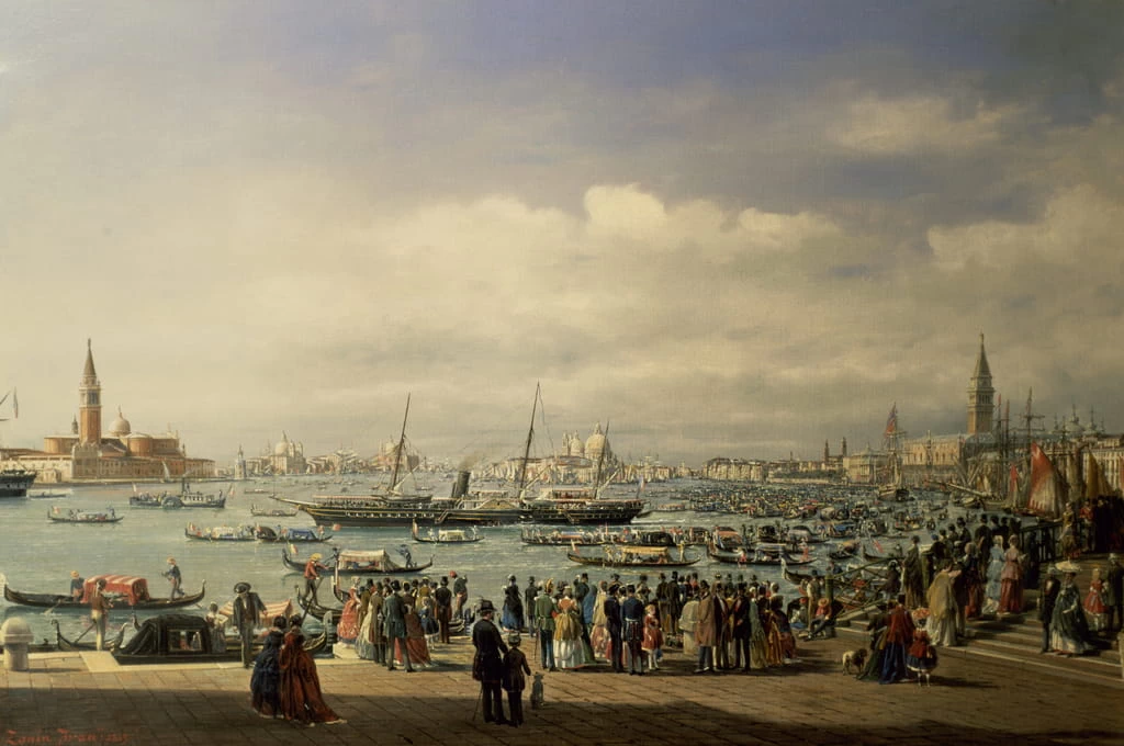 Napoleone III arriva a Venezia